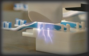Plasma Treatment of polypropylene toothbrushes enables printing.